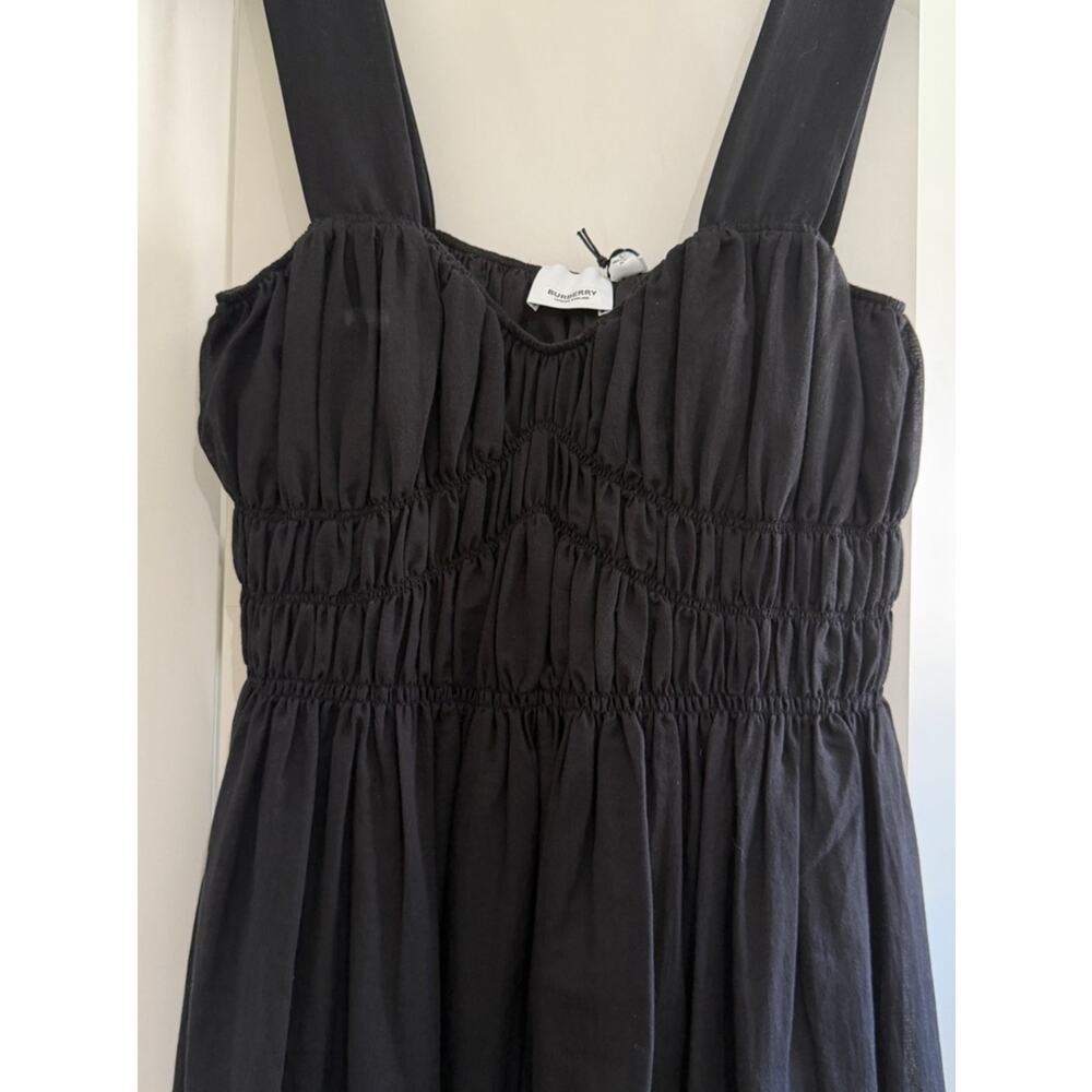 Burberry Black Sleeveless Midi Dress with Wide Straps NEW 8 - Picture 7 of 11